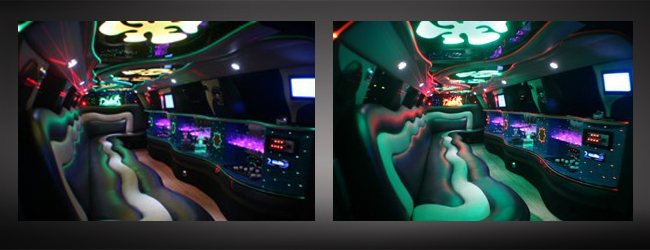 white limo interior