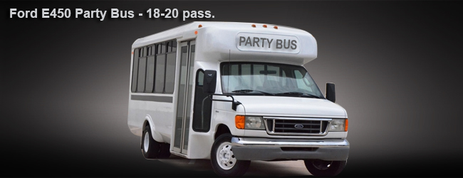 E450 Party bus interior