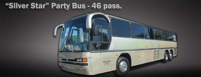 45 Pax. Silver Party Bus