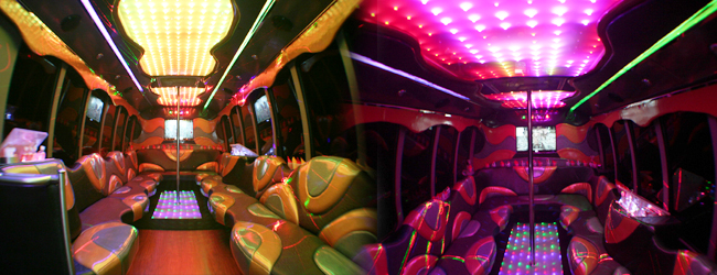 Ford F550 party bus interior